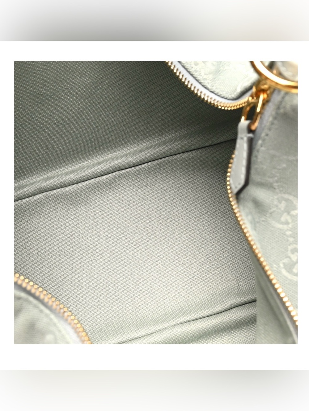 Gucci Mint Green GG Jacquard Shoulder Bag with Gold Hardware - Picture 4 of 5